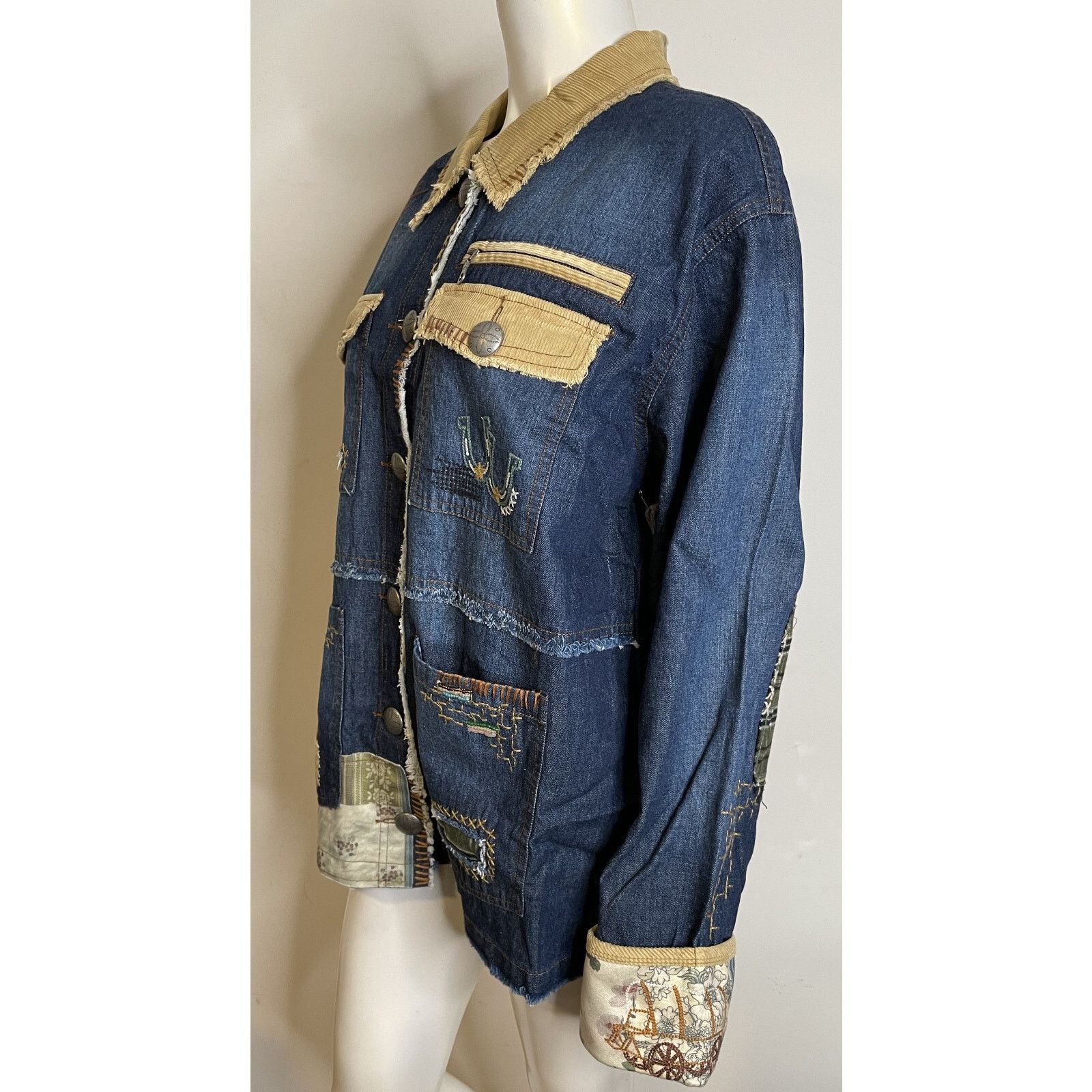 Double D Ranch Double D Ranch Crossing the Brazos Denim Jacket 1X NWT Patch Size XL / US 12-14 / IT 48-50 - 5 Thumbnail