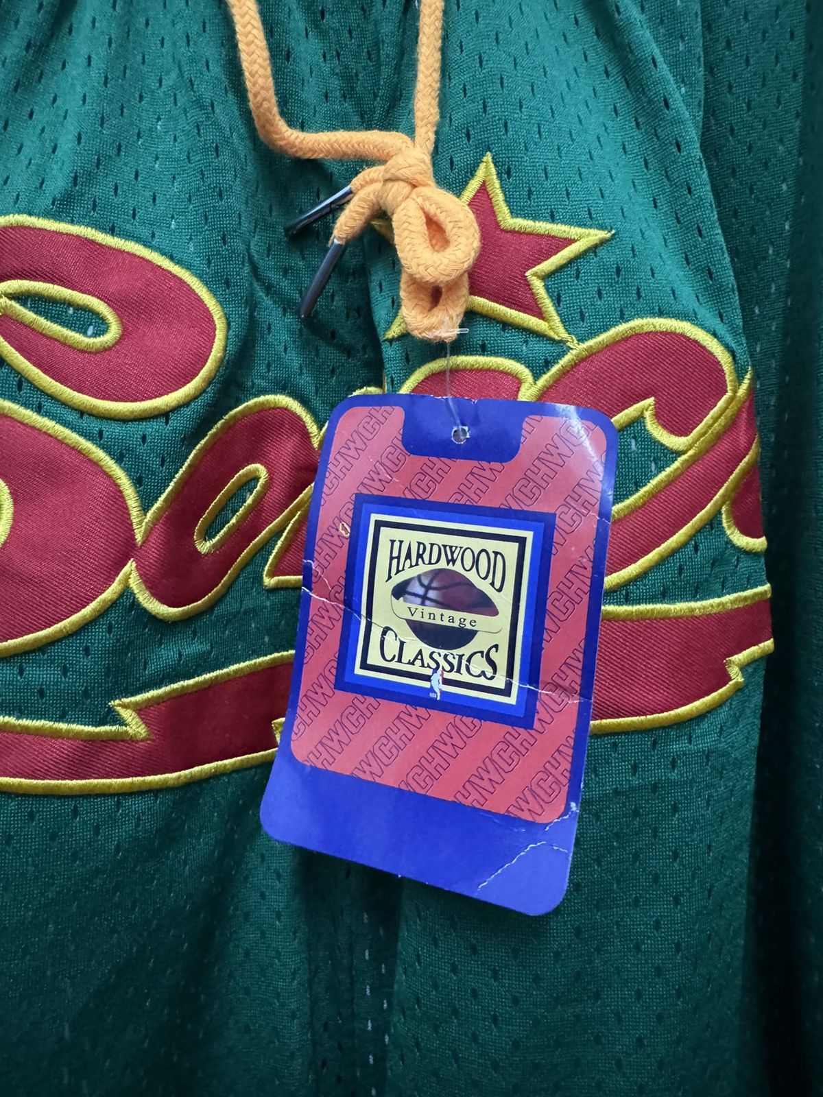 Just Don × Mitchell & Ness Just Don x Mitchell & Ness Seattle Super Sonic Shorts Size US 36 / EU 52 - 3 Thumbnail
