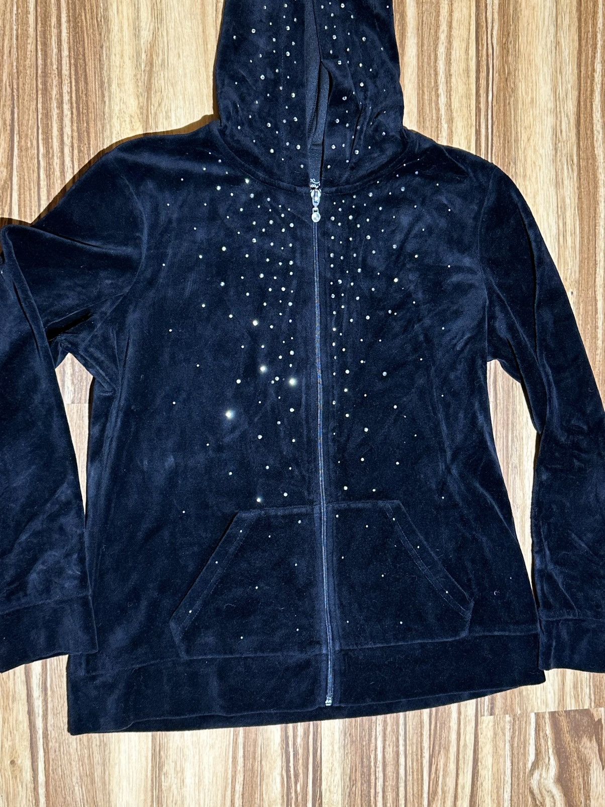Style & Co Black Hoodie with Rhinestone Detailing Size M / US 6-8 / IT 42-44 - 3 Thumbnail