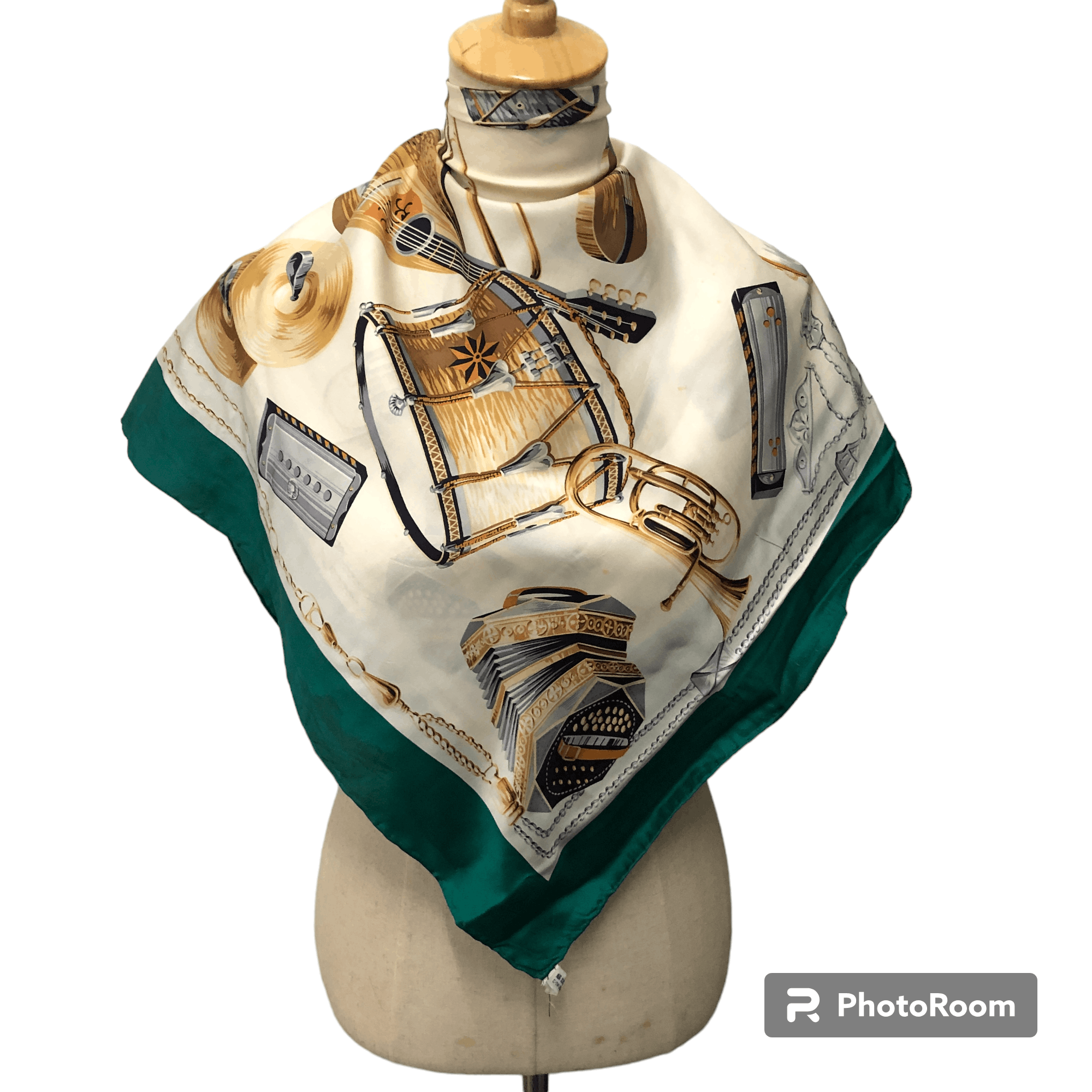 Japanese Brand Musical Instruments Hand Rolled Silk Scarf M1103 Size ONE SIZE - 1 Thumbnail