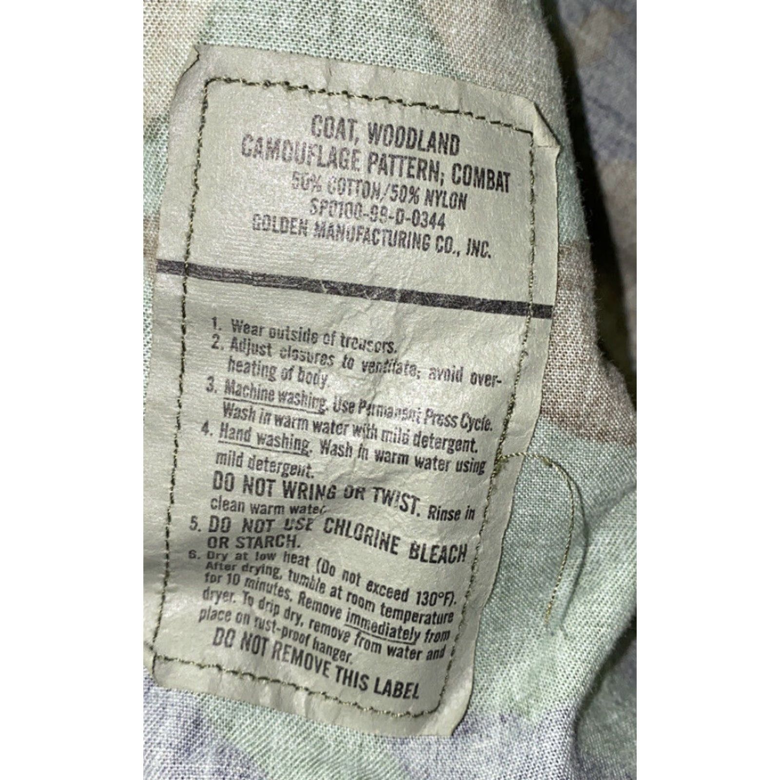 Vintage US Airforce Woodland Coat Long Sleeve Military Green/Brown Size M Mens Size US M / EU 48-50 / 2 - 7 Thumbnail