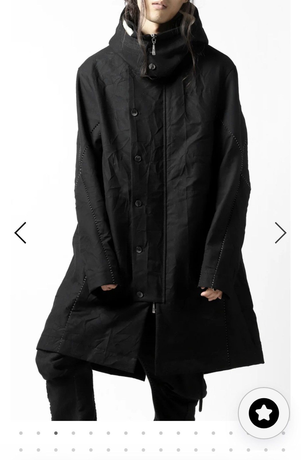 Masnada masnada MILITARY HOODIE LONG PARKA COAT with BOA LINNER Size US M / EU 48-50 / 2 - 1 Thumbnail