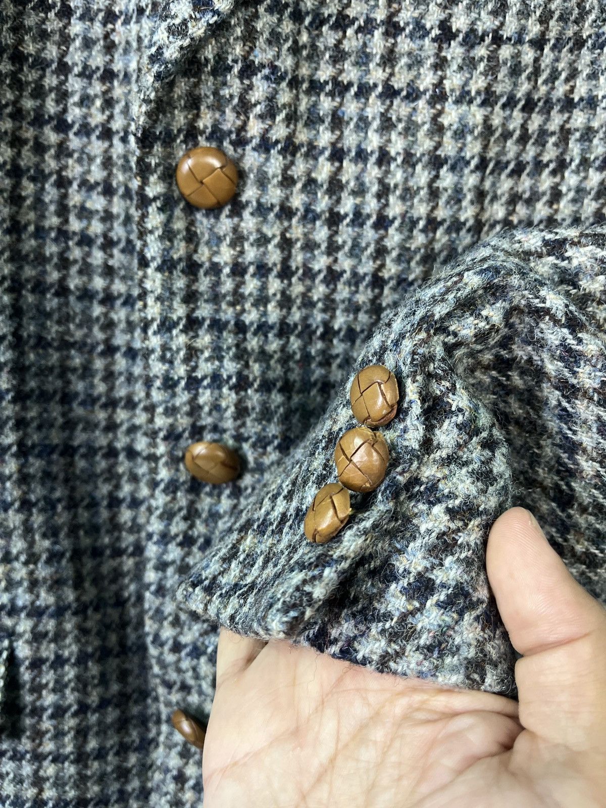 Harris Tweed Harris Tweed Houndstooth Wool Blazer Made in Japan Size 42R - 6 Thumbnail