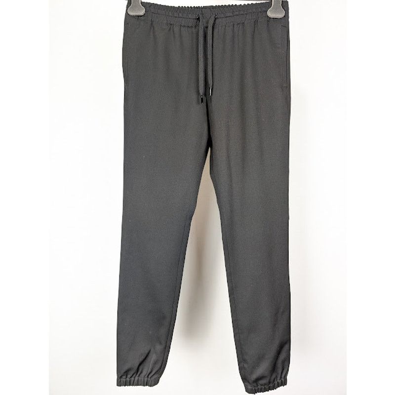 Saint Laurent Paris o1rshd1 Wool Twill Jogging Pants in Black Size US 28 / EU 44 - 2 Thumbnail