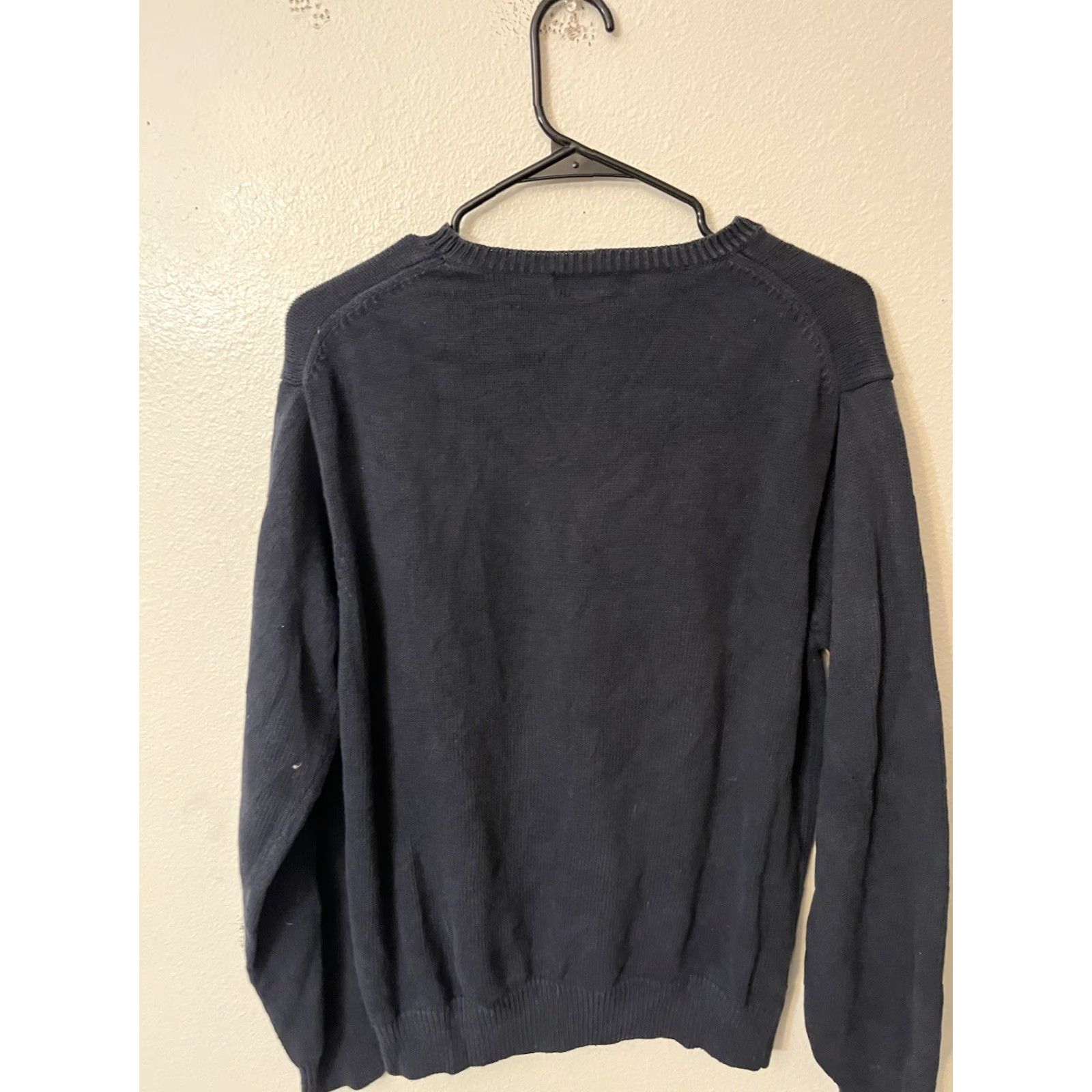 Nautica Nautica Mens Sweater Medium Navy Blue Long Sleeve Logo Crew Neck Cotton Pullover Knit All Seasons Casual Size US M / EU 48-50 / 2 - 4 Thumbnail