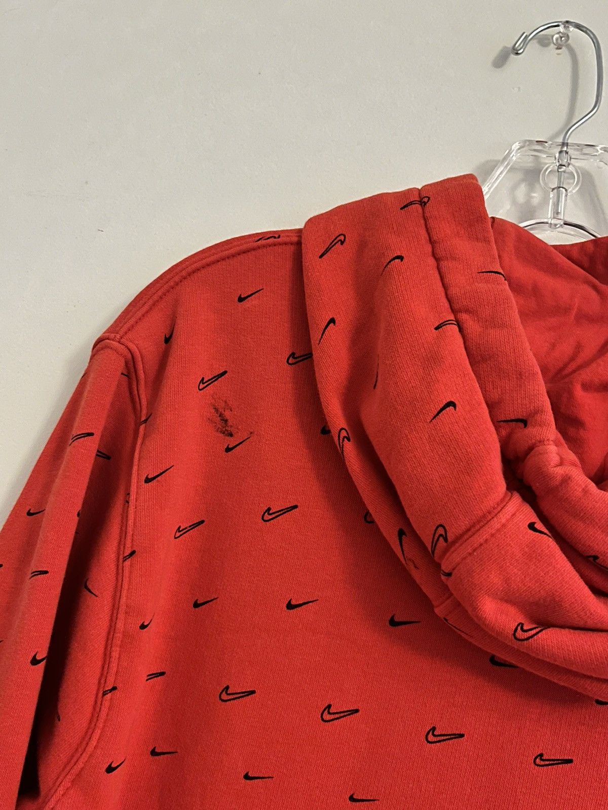 Nike Nike Red Swoosh Hoodie Size US M / EU 48-50 / 2 - 4 Thumbnail