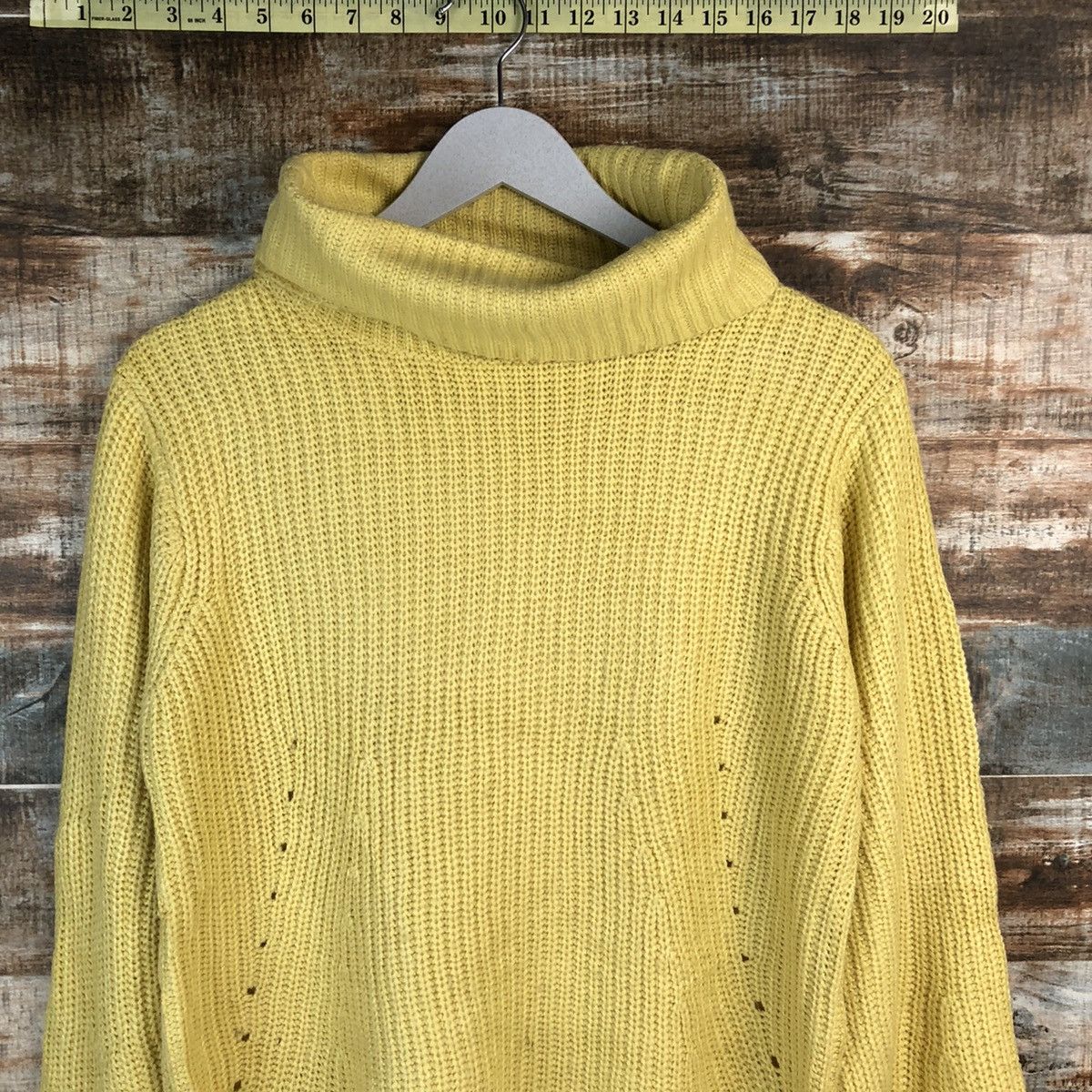 Homespun Knitwear × Japanese Brand A.V.V Standard Yellow Knitwear #A1822 Size M / US 6-8 / IT 42-44 - 5 Thumbnail