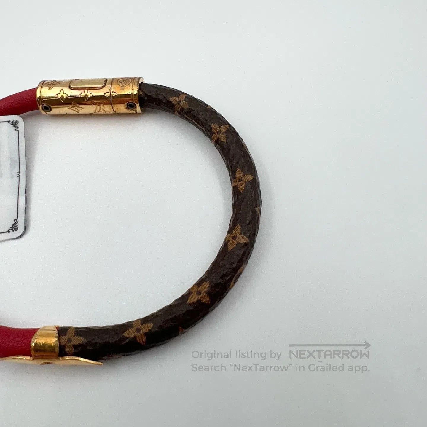 Louis Vuitton Louis Vuitton Red and brown color combination metal bracel Size ONE SIZE - 3 Thumbnail