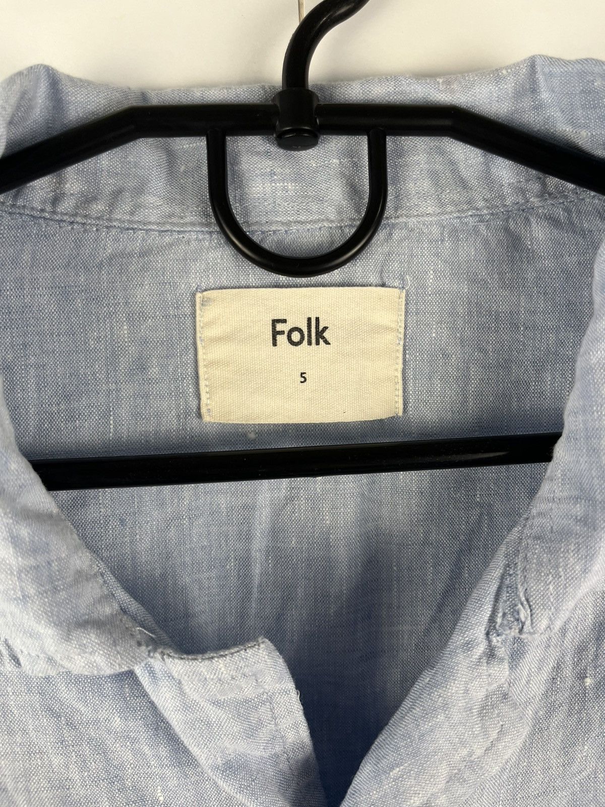 Folk Folk Solid Linen Short Sleeve Shirt Button Up Size US XL / EU 56 / 4 - 6 Thumbnail