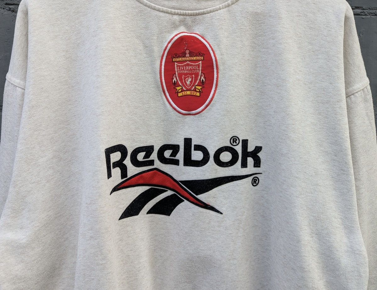 Reebok Reebok Liverpool Sweatshirt Vintage 90s Training Football Size US L / EU 52-54 / 3 - 4 Thumbnail