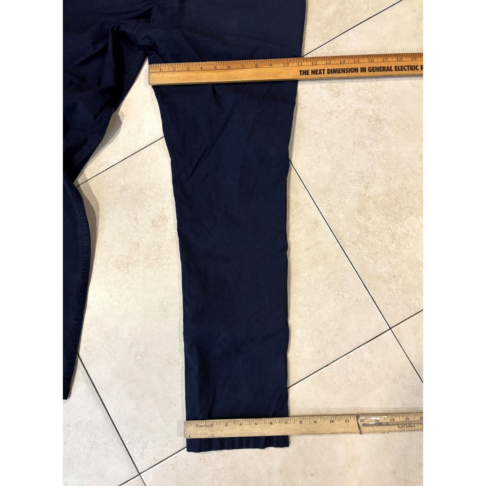Bonobos Bonobos Pants Mens 34x32 Blue Cotton Chino Flat Front Pockets Tapered Leg Casual Reading: 33x32? Size US 33 - 8 Thumbnail