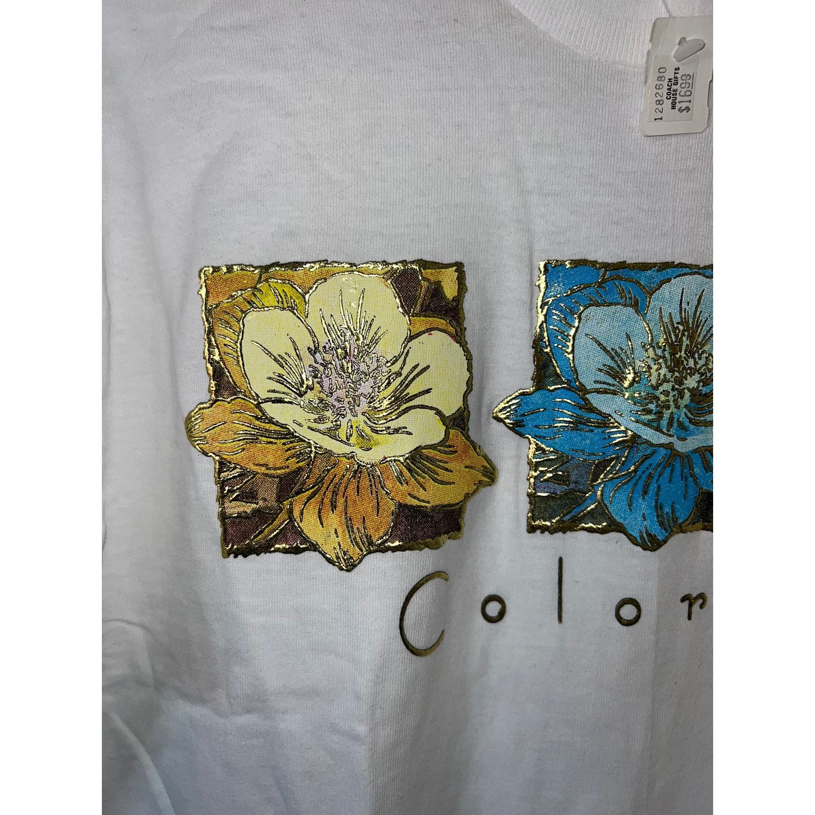 Fruit Of The Loom 90s CO Colorado Columbine Flowers Flower Shirt VTG 1990s M Size US M / EU 48-50 / 2 - 3 Thumbnail