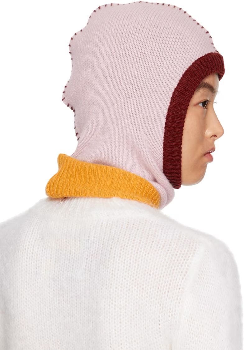 Marni o1w1db10125 Size:OS/Colorblock Balaclava in Pink/Red Size ONE SIZE - 3 Thumbnail