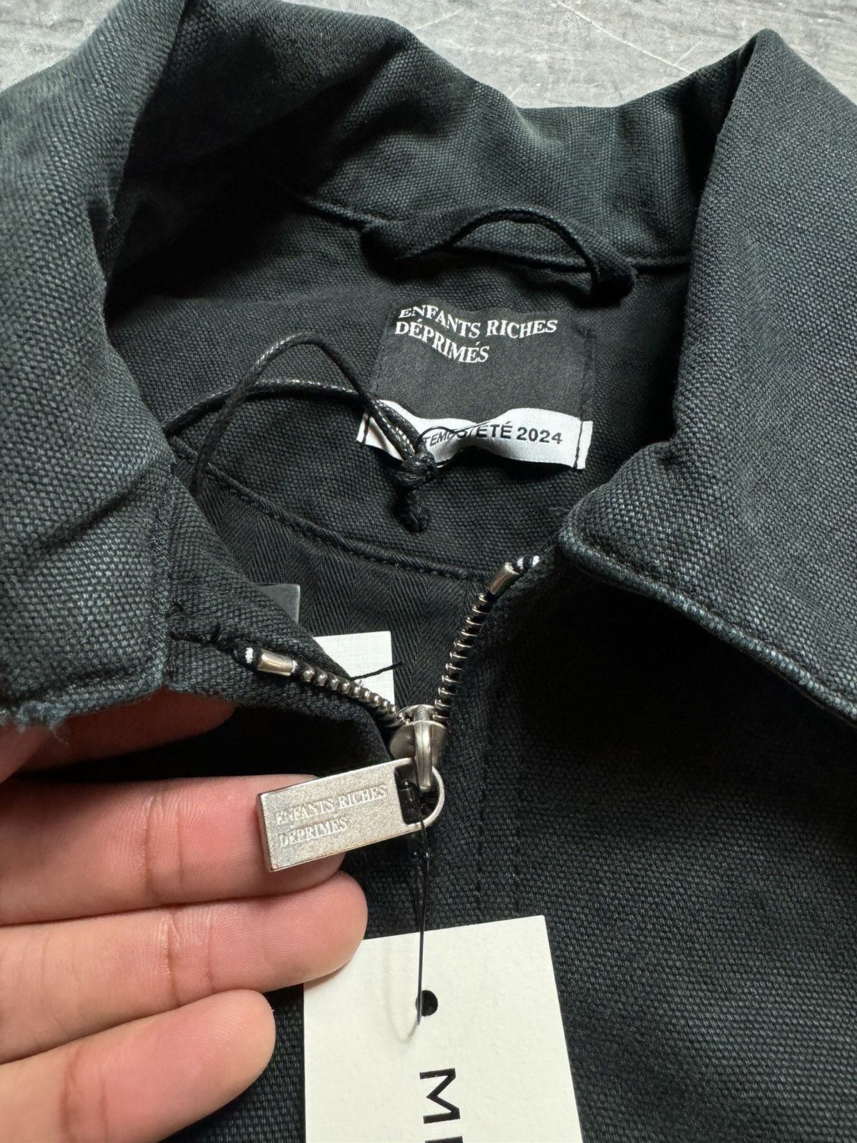 Enfants Riches Deprimes ENFANTS RICHES DÉPRIMÉS LOGO DISTRESSED WORK JACKET Size US M / EU 48-50 / 2 - 14 Thumbnail