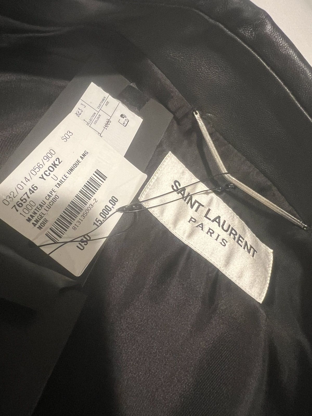 Saint Laurent Paris Saint laurent mens leather cape coat. OS/U. $15000 Size US XL / EU 56 / 4 - 3 Thumbnail