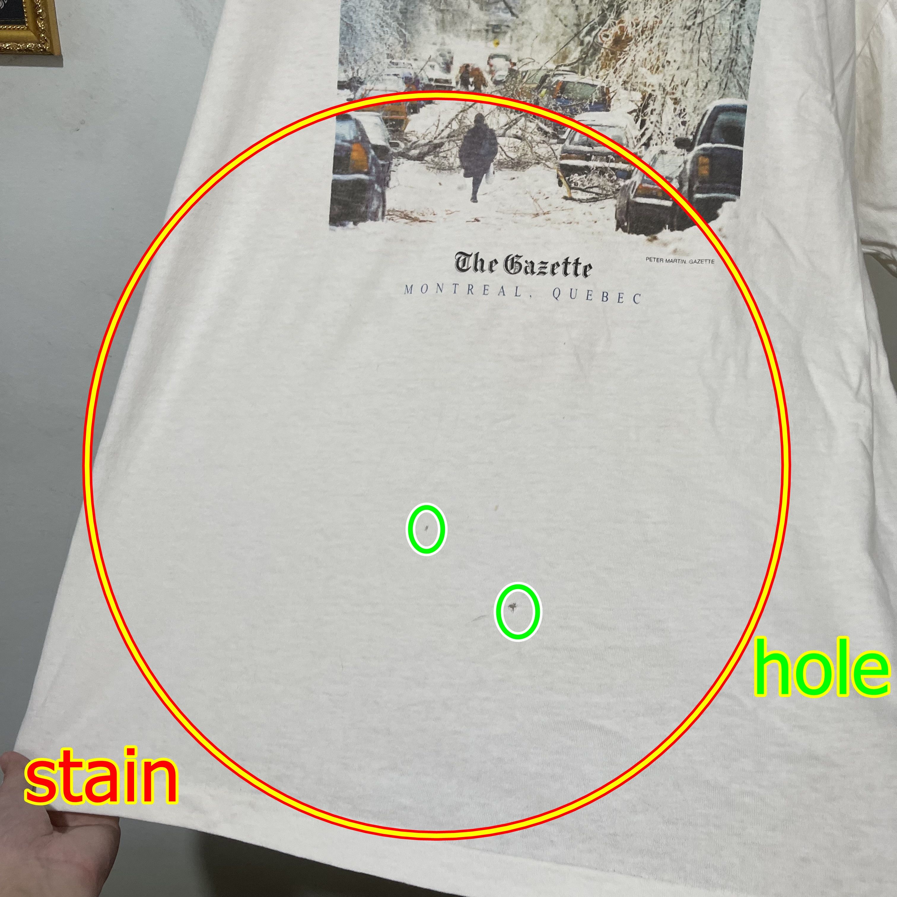 Vintage Vintage 1998 The Ice Storm of '98 T-Shirt Size US XL / EU 56 / 4 - 11 Thumbnail
