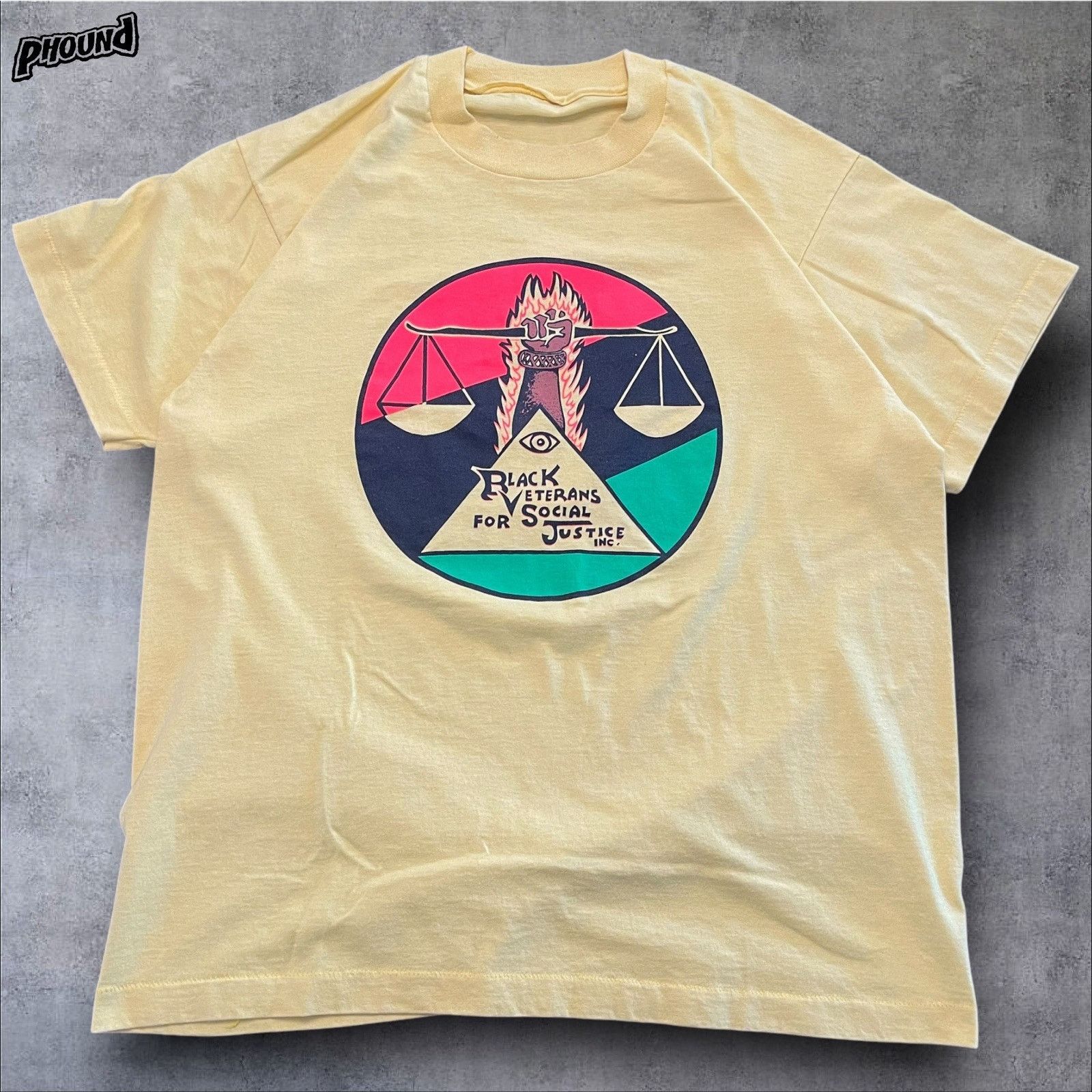 Vintage Vtg 90s Single Stitch Black Veterans Social Justice Tshirt L Size US L / EU 52-54 / 3 - 1 Thumbnail
