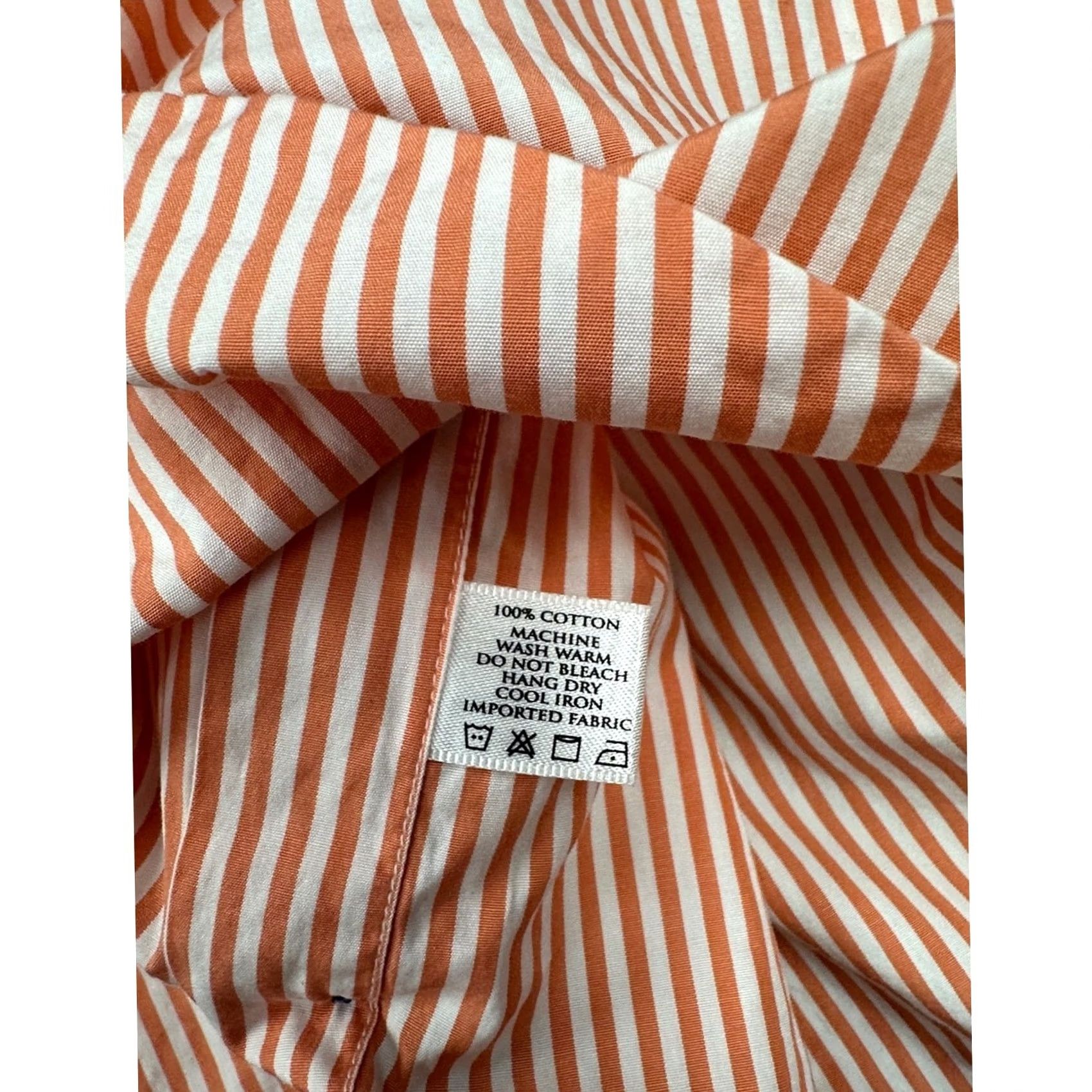 Robert Talbott Robert Talbott Estate Striped Long Sleeve Button Down Shirt Medium Men Orange Size US M / EU 48-50 / 2 - 8 Thumbnail