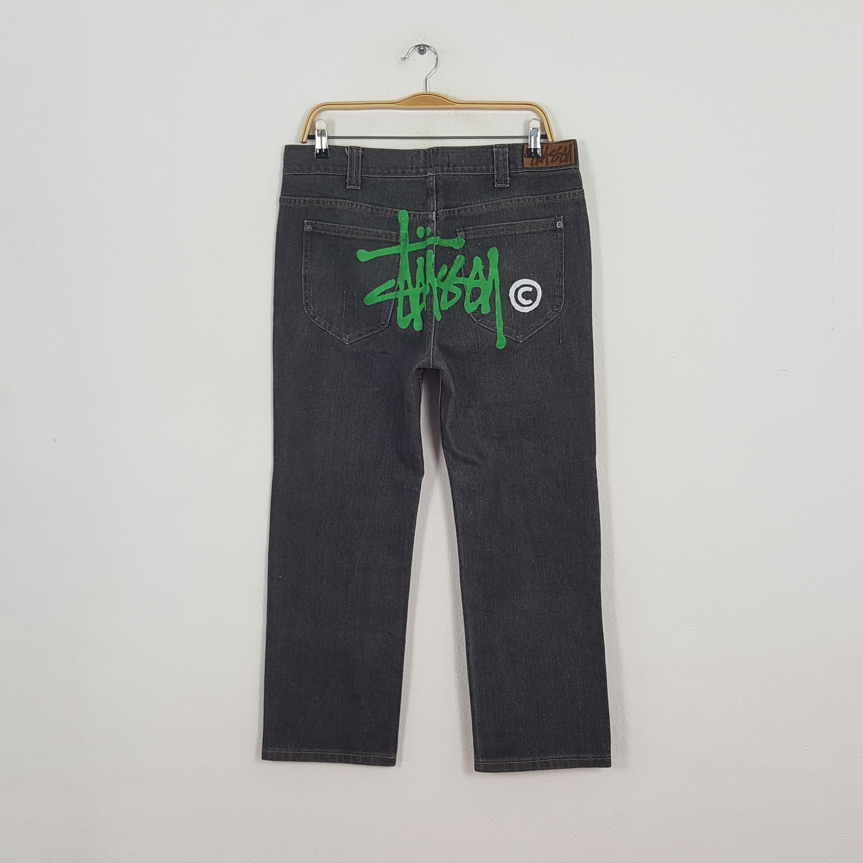 Stussy × Vintage Vintage Stussy Streetwear Style Denim Jeans Size US 33 - 1 Thumbnail