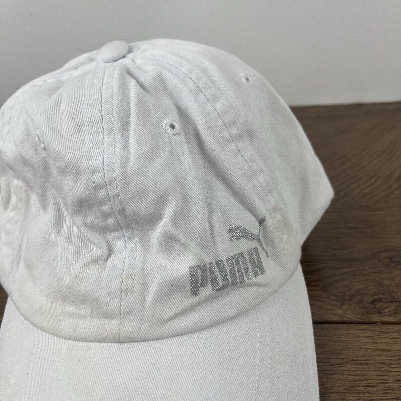 Puma PUMA Hat White Puma Athletic Hat White Hat Adjustable Adult Size ONE SIZE - 8 Thumbnail