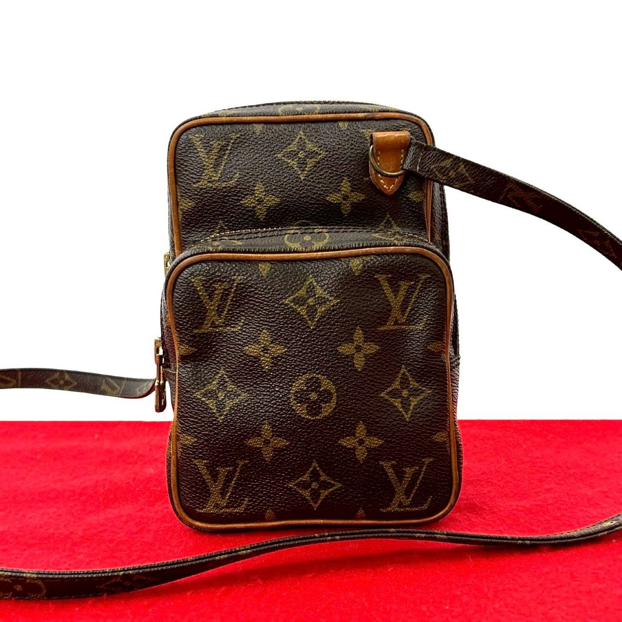 Louis Vuitton Louis Vuitton Amazon Monogram Leather Mini Shoulder Bag Textile Shoulder Bag DUTY FREE for USA