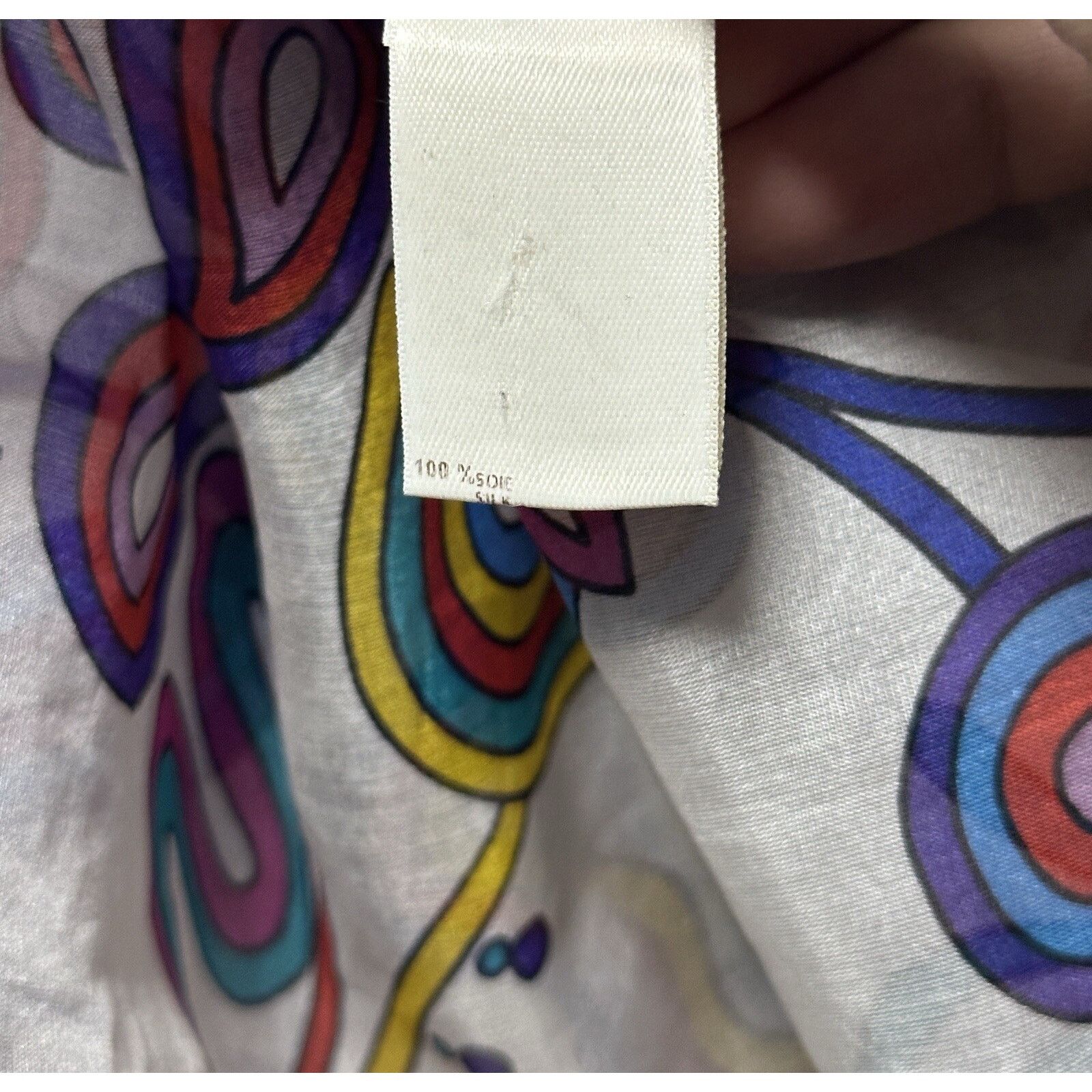 Louis Vuitton Louis Vuitton Abstract Floral Women’s Silk Shirt Brooches Size M / US 6-8 / IT 42-44 - 9 Thumbnail