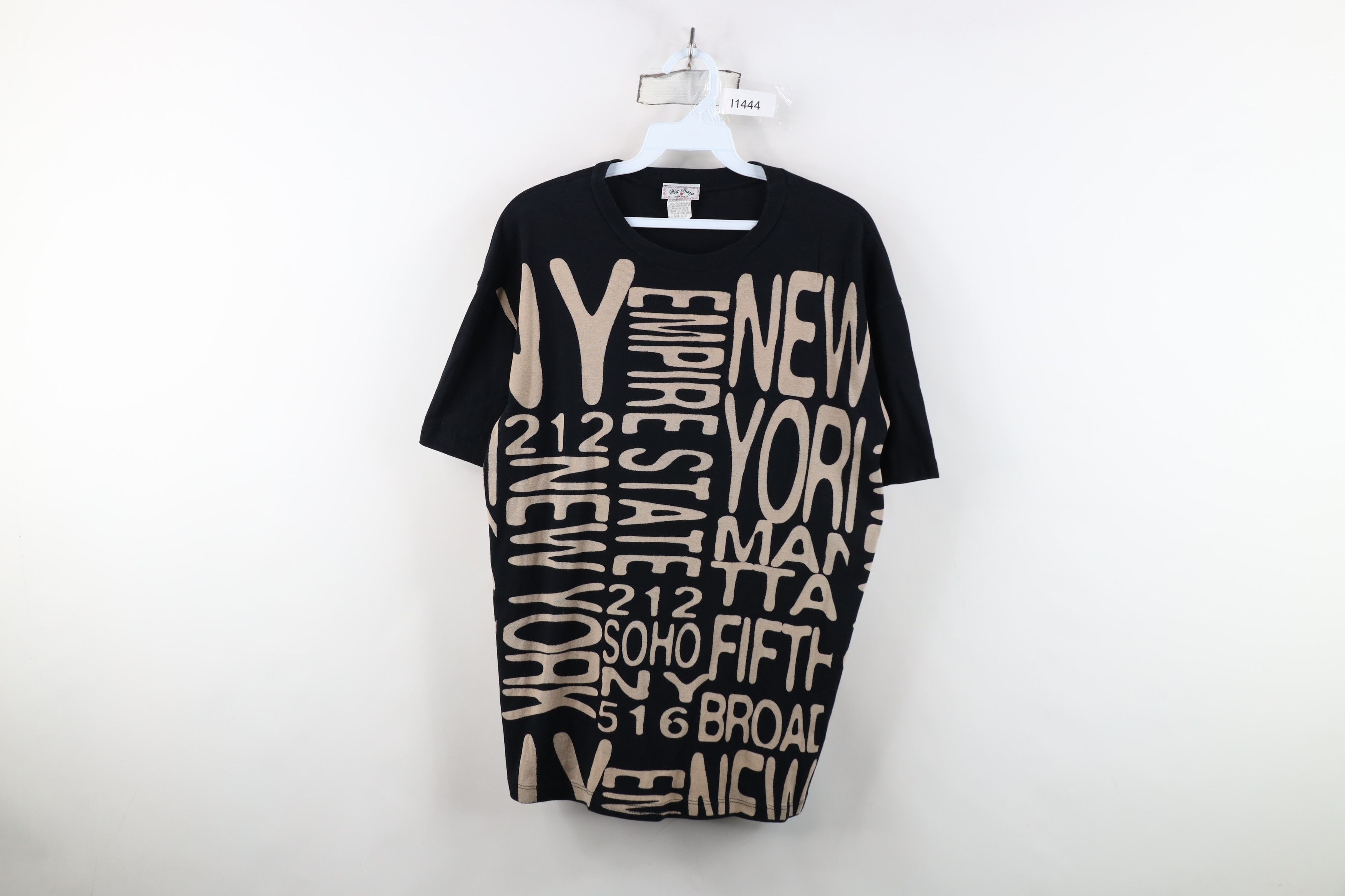 Vintage Vintage 90s Streetwear New York Empire State Knit T-Shirt Size M / US 6-8 / IT 42-44 - 1 Thumbnail