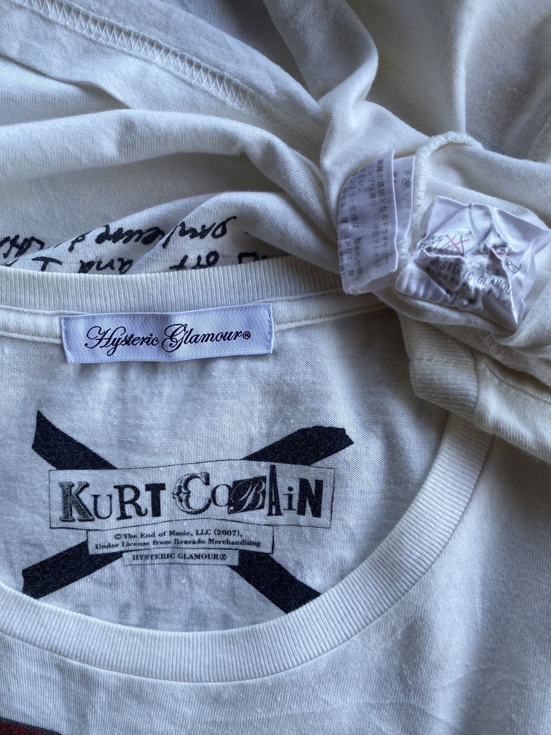 Hysteric Glamour 🔥HYSTERIC GLAMOUR x Kurt Cobain Love Buzz Nirvana tee shirt Size XS / US 0-2 / IT 36-38 - 7 Thumbnail