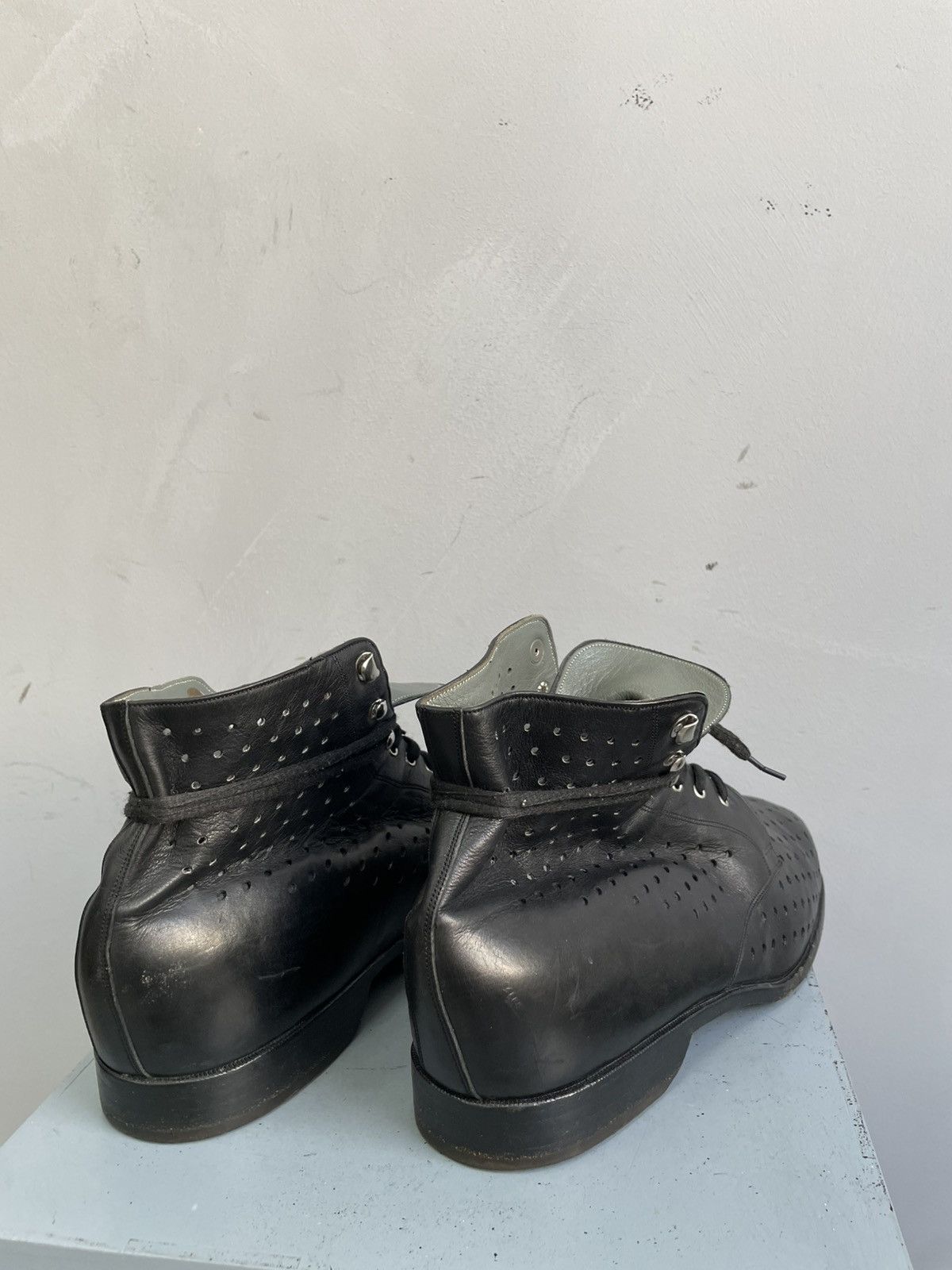 Western Rise Rare military avant garde Guidi style combat leather boots Size US 10 / EU 43 - 9 Thumbnail