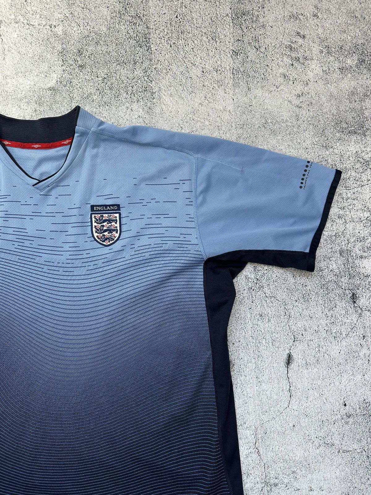 Umbro Vintage Umbro England Jersey 90s Washed Print Size US XL / EU 56 / 4 - 4 Thumbnail