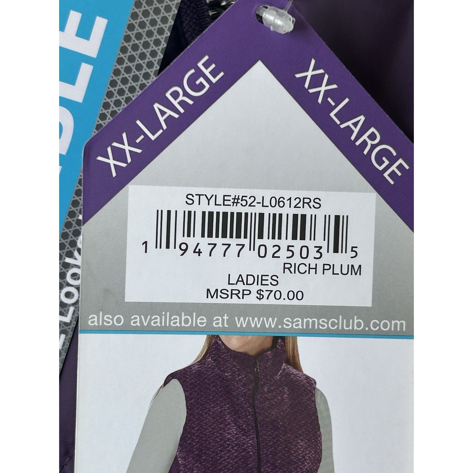 Free Country FREE COUNTRY Reversible Women's Vest Size XXL, Rich Plum Size XXL / US 16-18 / IT 52-54 - 3 Thumbnail