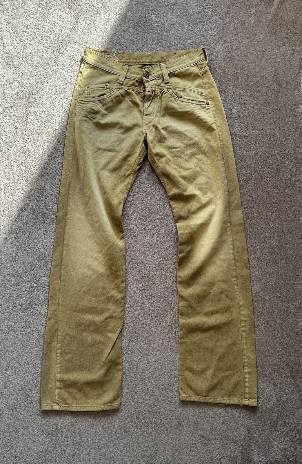 Japanese Brand Replay Y2K Jeans Grunge Mudwash Denim vintage straight faded Size US 30 / EU 46 - 1 Thumbnail