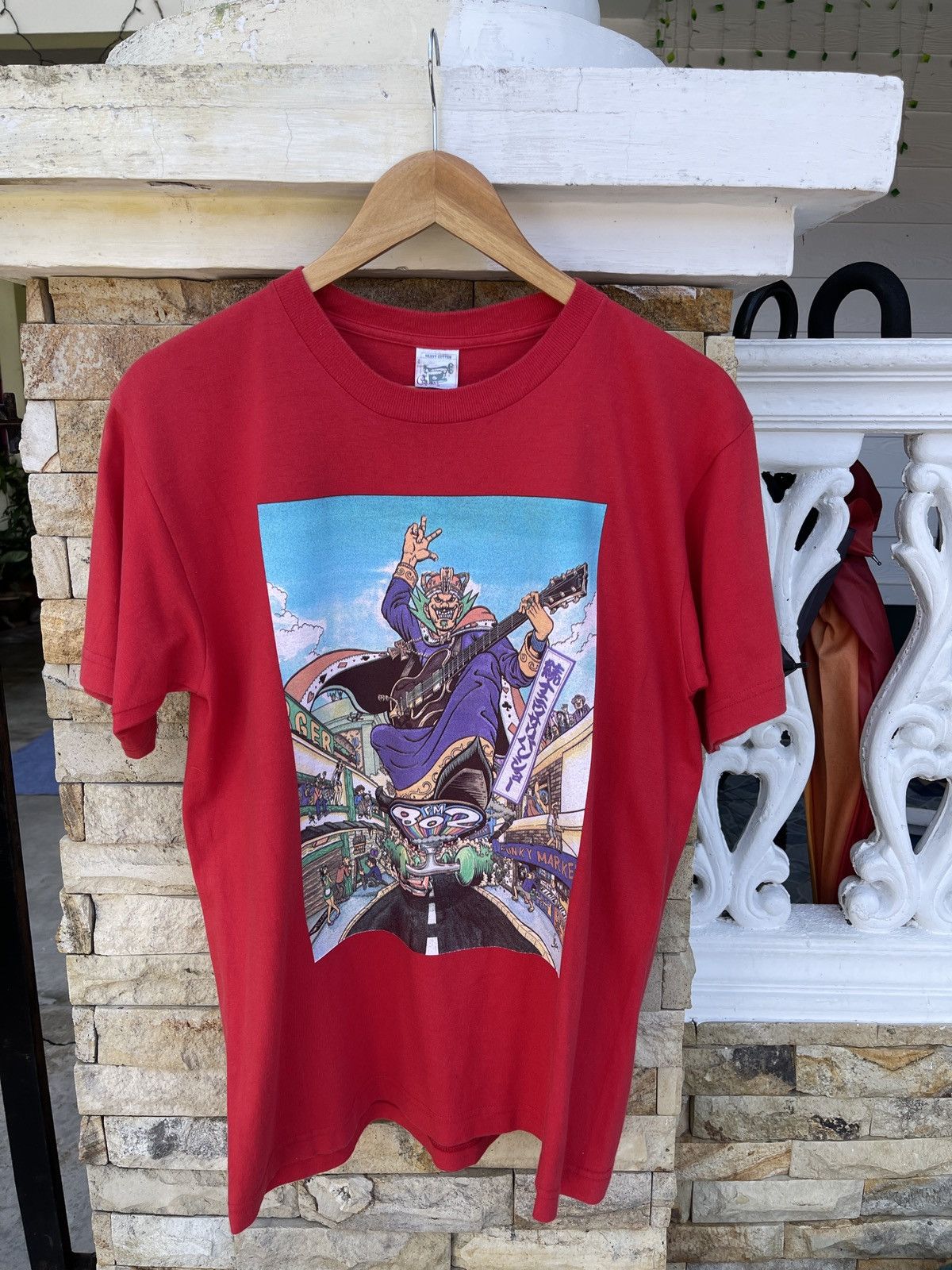 Last Drop🔥Rare🔥Vintage FM802 Radio Funky Market T Shirt
