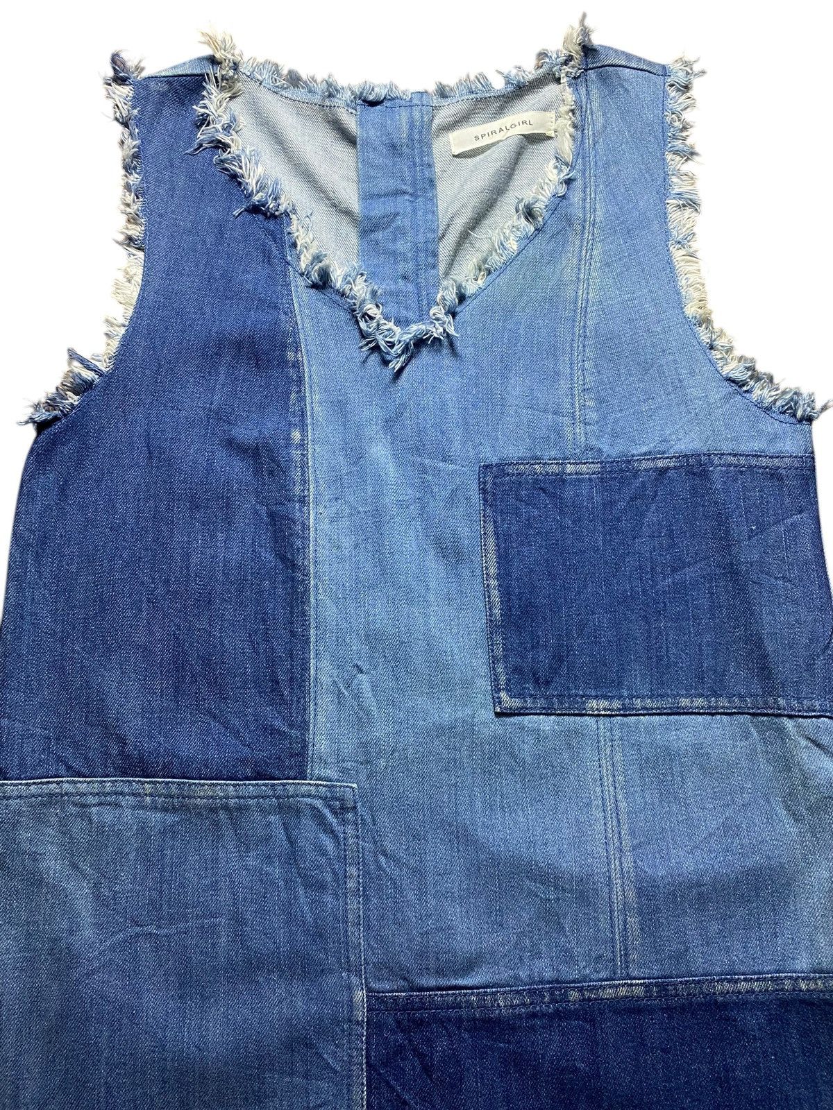 Japanese Brand Vintage Japanese Brands Spiral Girl Shashiko Boro Dresses Size ONE SIZE - 2 Thumbnail
