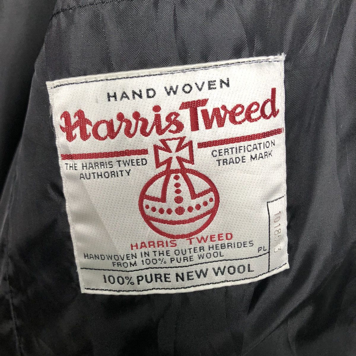 Harris Tweed 📌Vintage Chore Wool Jacket Quilted Peregrine Harris Tweed Size US L / EU 52-54 / 3 - 19 Thumbnail