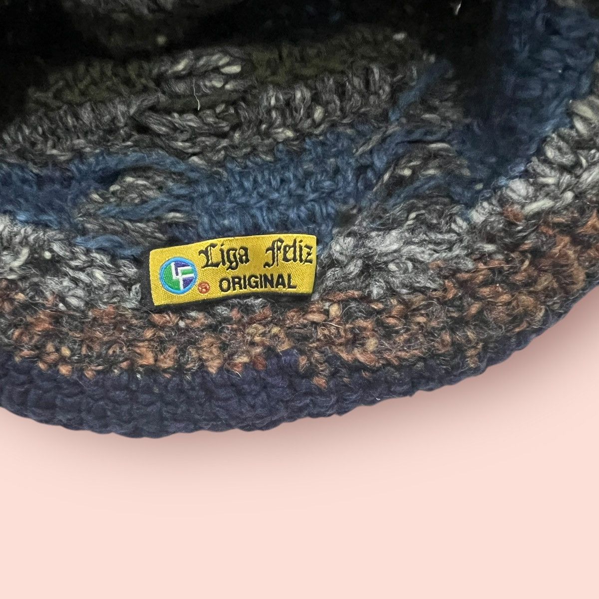 14th Addiction × Japanese Brand × Vintage VINTAGE LIGA FELIZ JAPAN CROCHET KNITTED BUCKET HAT Size ONE SIZE - 22 Thumbnail