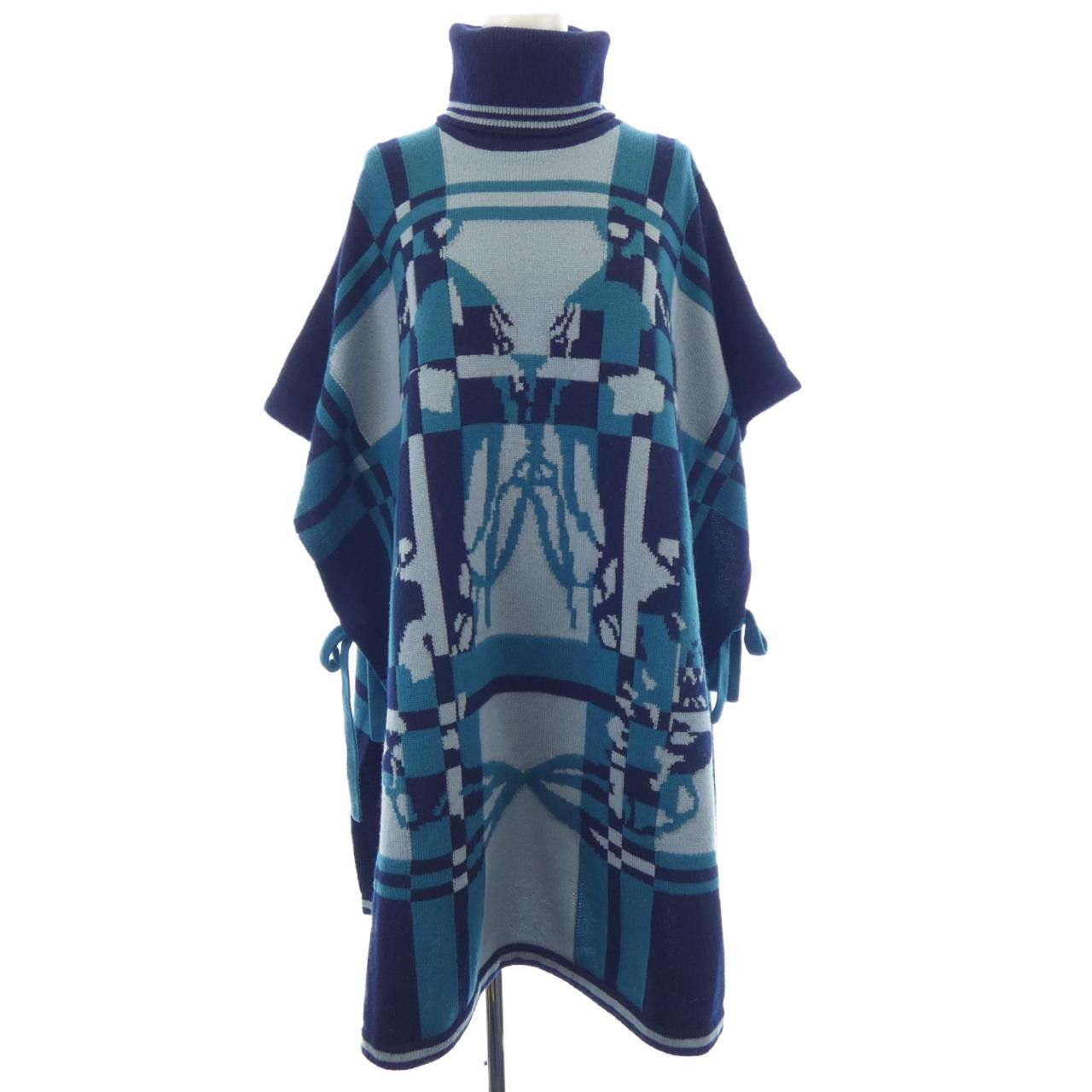 Hermes Hermes Hermes 3H2903DO Cashmere Poncho Others Outerwear DUTY FREE for USA Size ONE SIZE - 1 Thumbnail