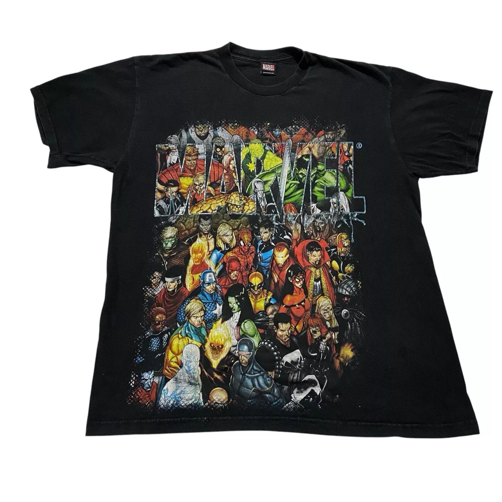 Y2K shops MARVEL MAD ENGINE SPIDERMAN/HULK SUPERHEROES GRAPHIC TEE