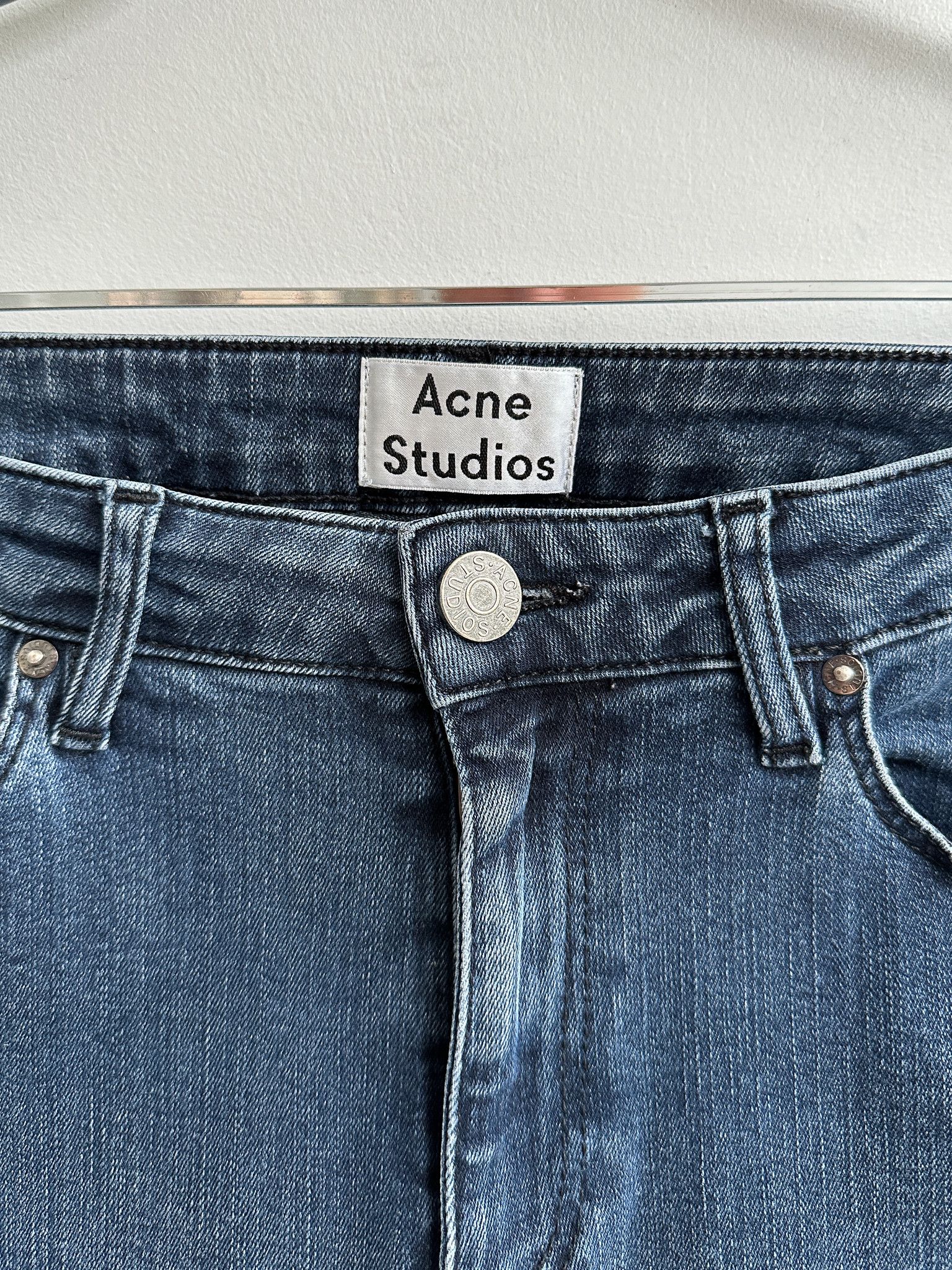 Acne Studios Acne Studios Blue Denim Pants Skinny 29x32 Size 29" - 4 Thumbnail