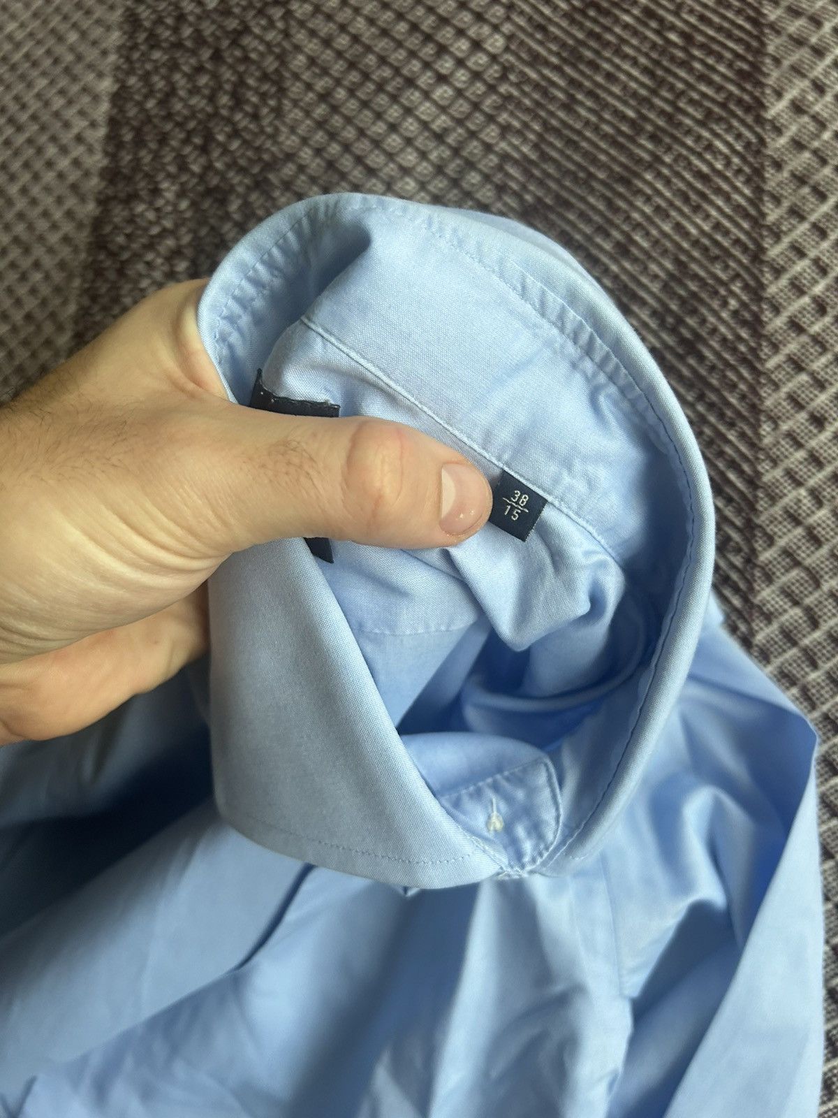 Boggi Boggi Milano Regular Fit Mens Blue Shirt Solid Style Size M Size US M / EU 48-50 / 2 - 9 Thumbnail