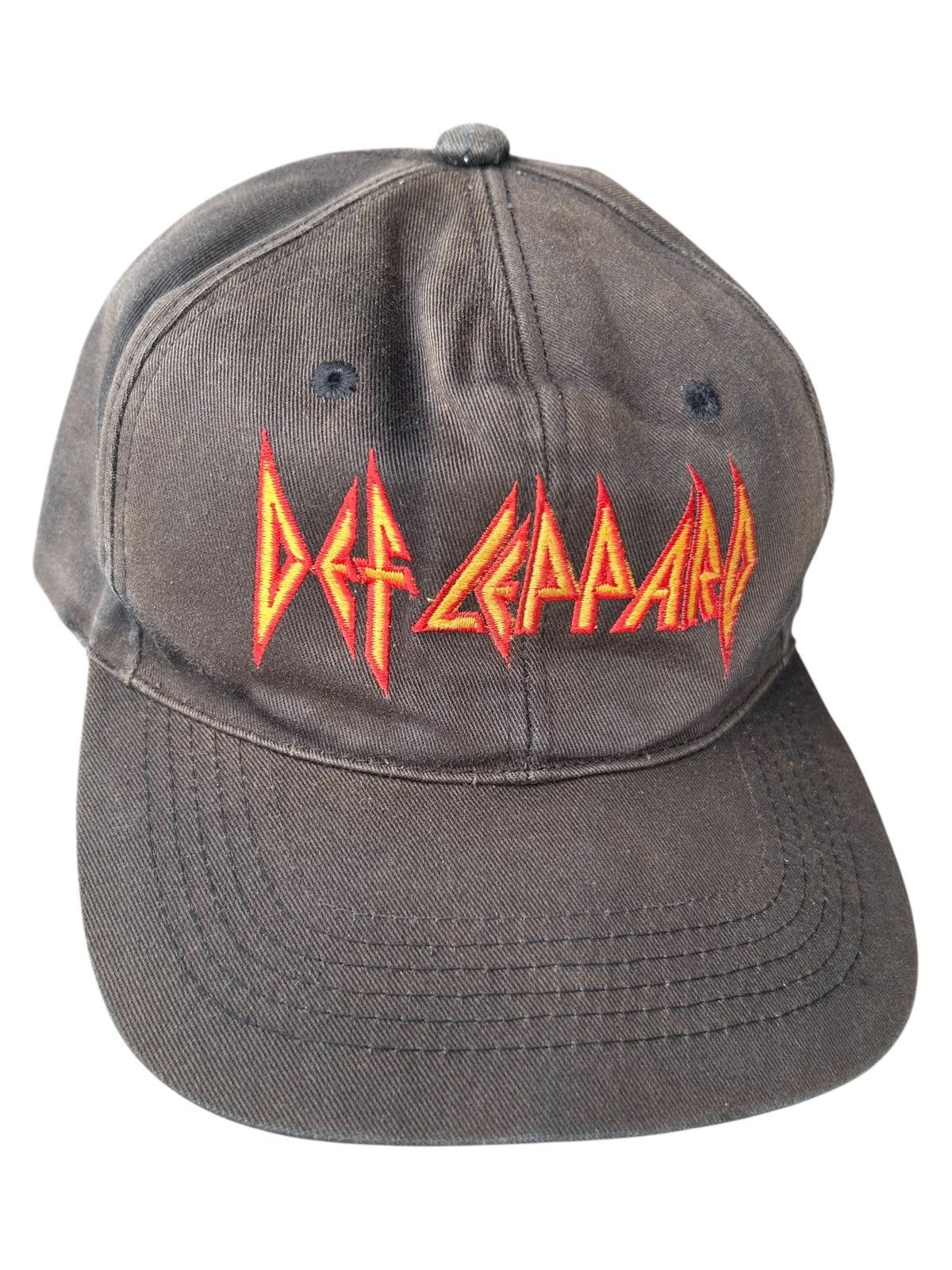 Def Leppard Sunfaded Vintage Def Leppard Rock Band Hats Rare ☠️🔥 Size ONE SIZE - 1 Thumbnail
