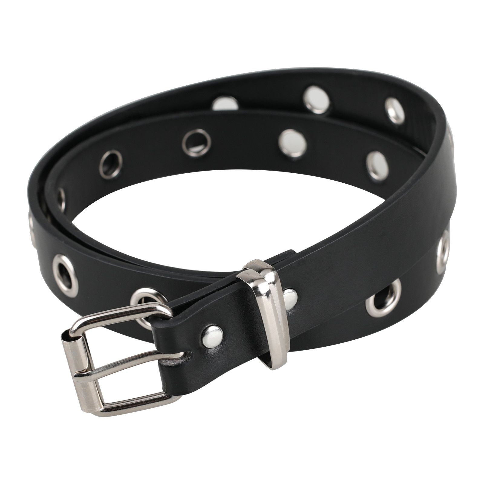 Designer Crazy Vintage Belt Riveted Belts Menswear Accessories Size ONE SIZE - 1 Thumbnail