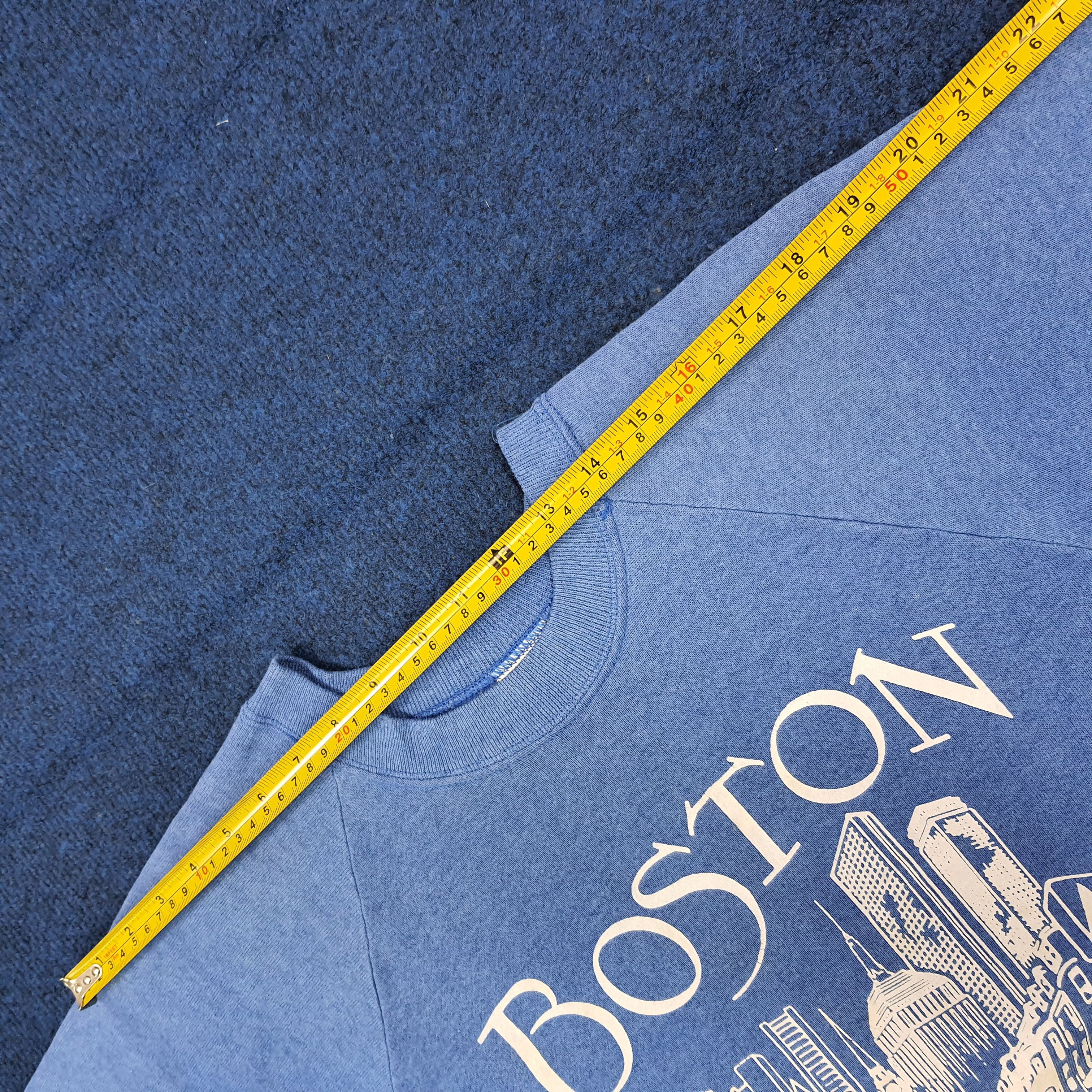 Fruit Of The Loom Vintage 90s Boston Skyline Sweatshirt Raglan C279N24 Size US M / EU 48-50 / 2 - 8 Thumbnail