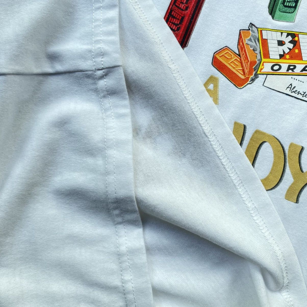 Designer × Vintage PES White Tee with Blue Logo Embroidery & Graphic Back Print Size US XXL / EU 58 / 5 - 14 Thumbnail