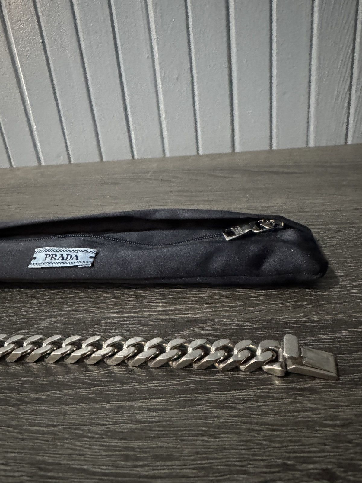 Prada Prada Logo Curb Chain Bracelet Ag925 Sterling Silver Size S Size ONE SIZE - 9 Thumbnail