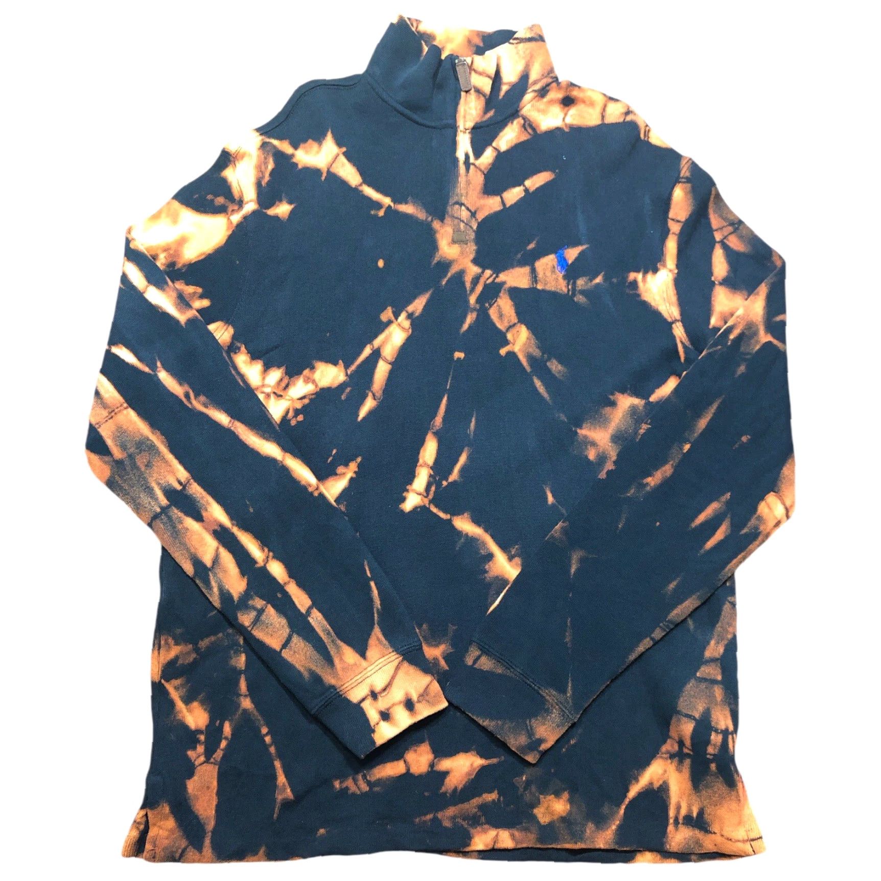 Polo Ralph Lauren Polo Ralph Lauren Sweater Shirt Mens L Black Tie Dye Acid Wash 1/4 Zip Pullover Mock Neck Knit-1 Of 1 Size US L / EU 52-54 / 3 - 2 Thumbnail