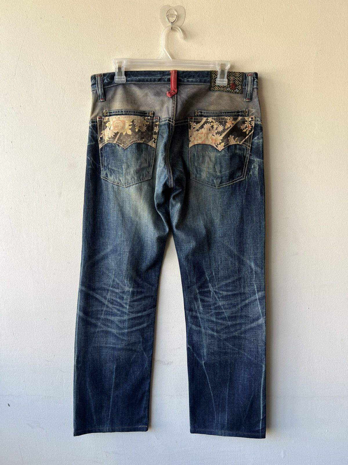 Eternal ETERNAL Japan Aging Distressed Mud Denim Hybrid Jeans Size US 32 / EU 48 - 3 Thumbnail