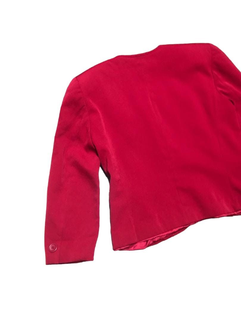 Christian Dior Monsieur Christian Dior PRET-A-PORTER Red Coat Jacket No Collar Size M / US 6-8 / IT 42-44 - 6 Thumbnail