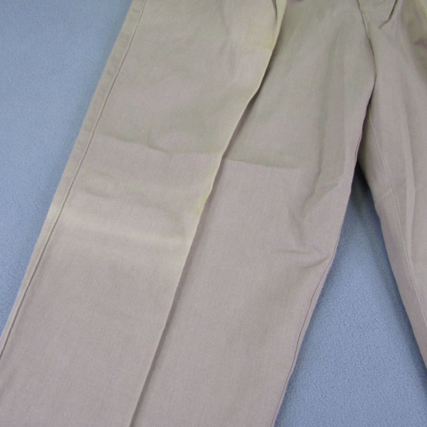 Vintage VINTAGE Solo Semore Pants Mens 38x32 Chino Beige 90s Grunge Deadstock Pleated Button Zipper Pockets Straight Mens Size US 37 - 3 Thumbnail