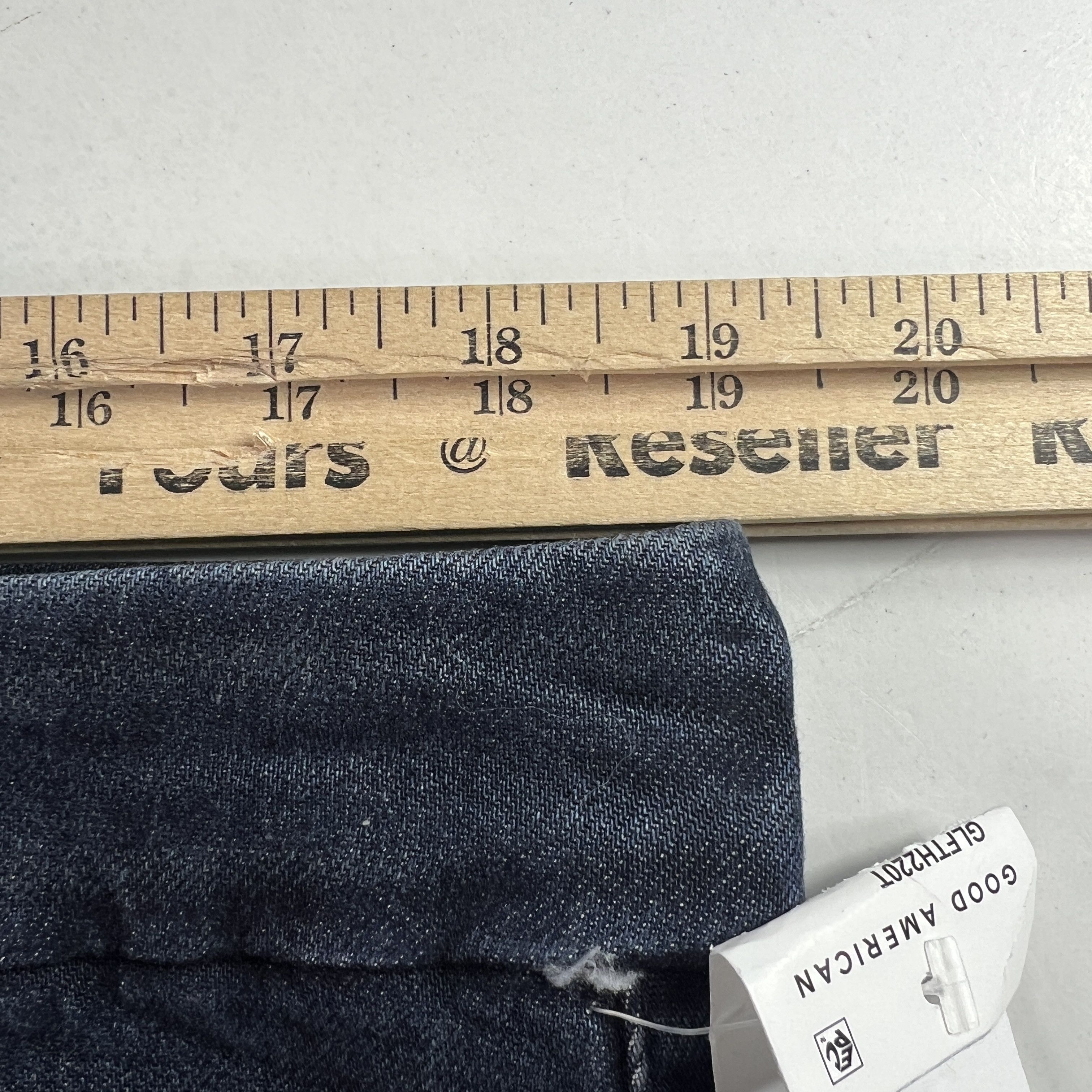 Good American Good American Jean Good Legs Flare High Rise Dark Blue Denim Size 40" / US 18 - 19 Thumbnail